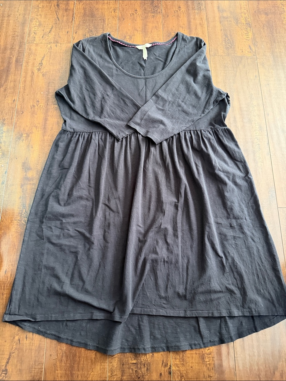 Matilda Jane Black Scoop-Neck Babydoll Tunic Dress